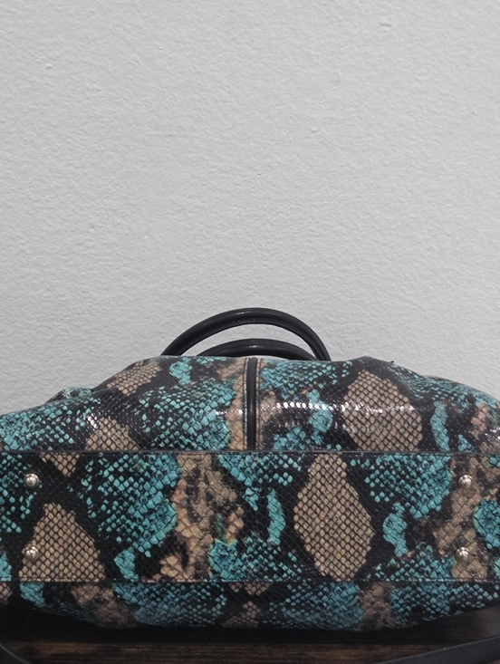 Brahmin Celia Bird of Paradise Frontera Snake Embossed Leather Satchel & Wallet - Picture 8 of 16